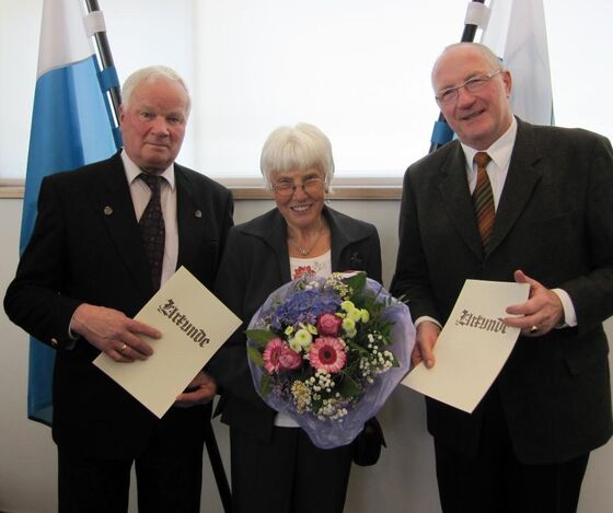 Adolf Biberger, Irene Janner und Peter Barteit